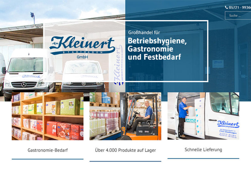 Max Kleinert GmbH: Großhandel für Betriebshygiene, Gastronomie und Festbedarf