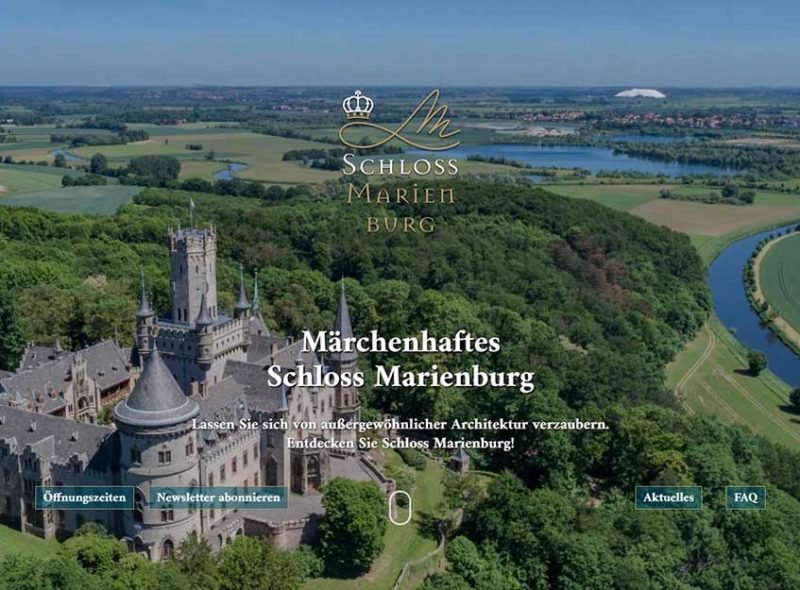 Schloss Marienburg - Märchenhaftes Schloss mit außergewöhnlicher Architektur