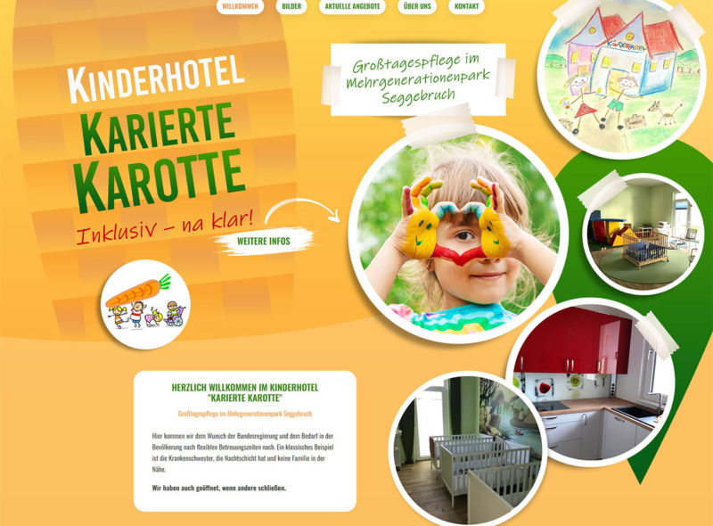 Kinderhotel Karierte Karotte - Großtagespflege im Mehrgenerationenpark Seggebruch