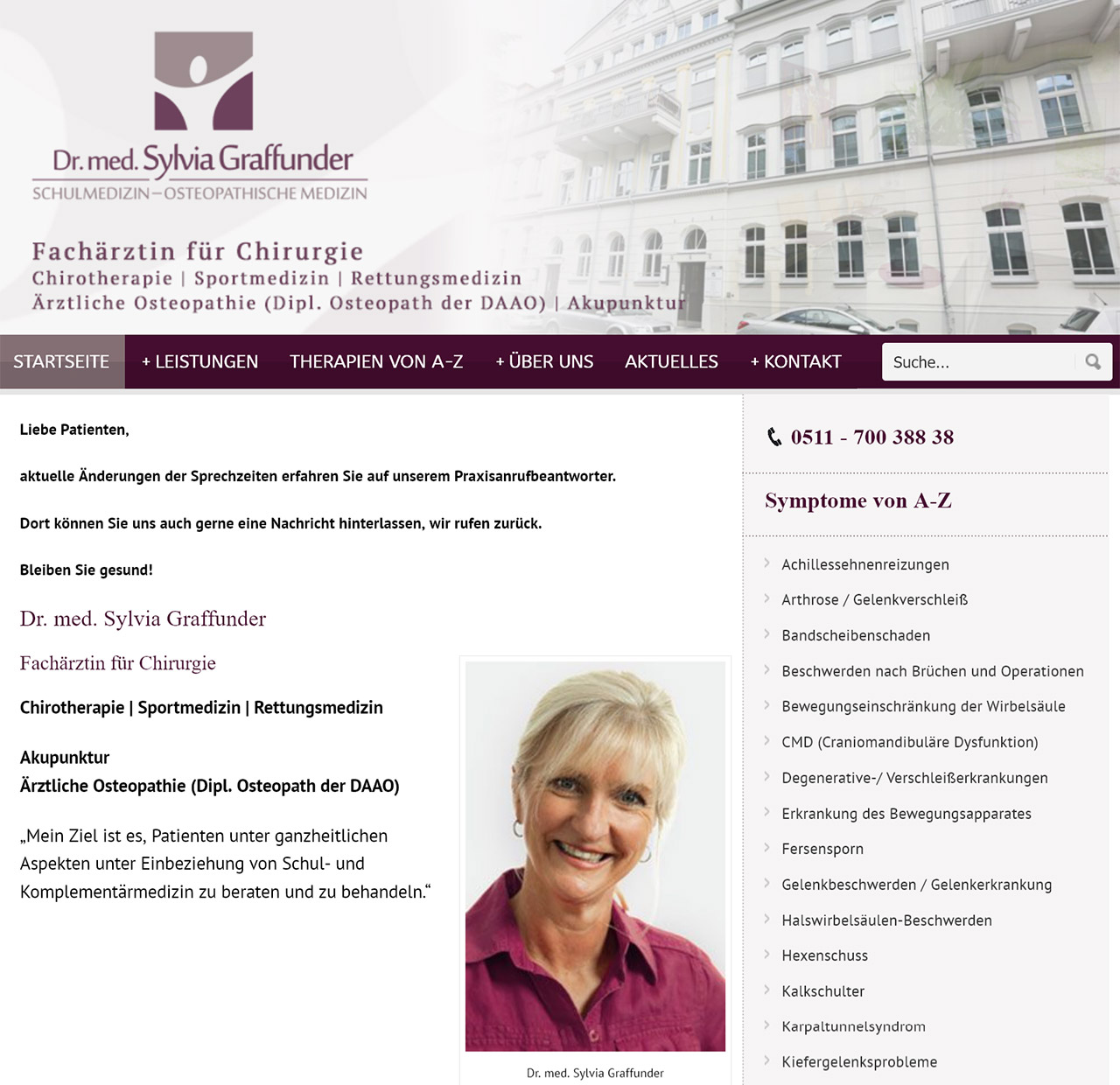 Dr. med. Sylvia Graffunder - Schulmedizin - Osteopathische Medizin