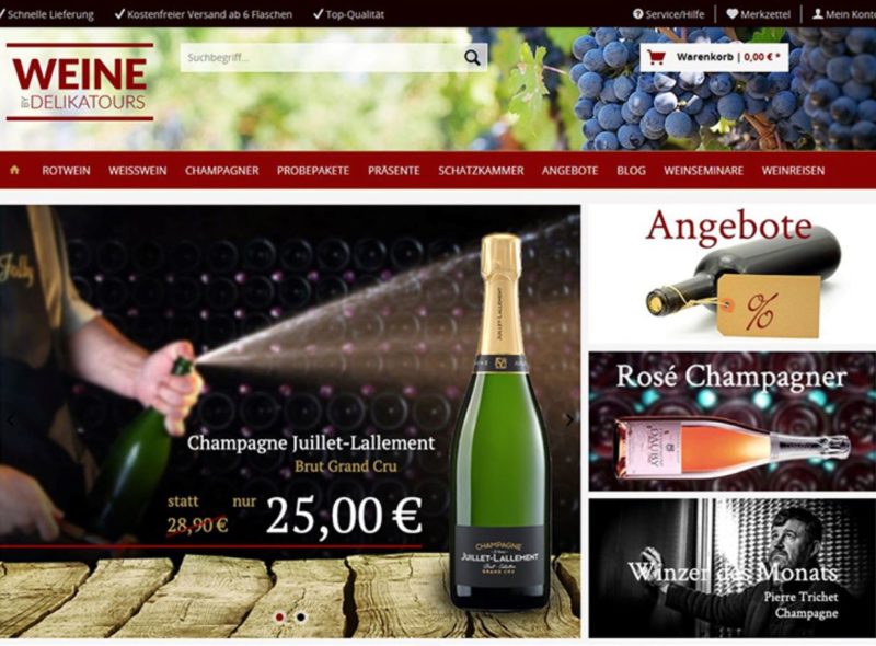 Weine by Delikatours: Erlesene Weine und Champagner aus Frankreich