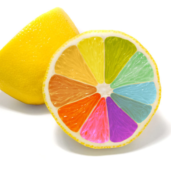 Bunte Zitrone